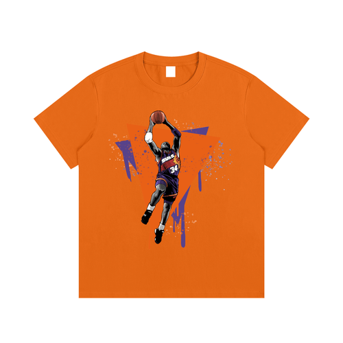 Round Mound of Rebound Essential Cotton T-Shirt Orange