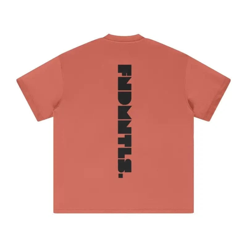 FNDMNTLS. Black Logo Heavyweight Graphic T-Shirt