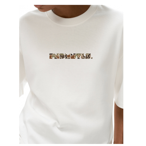 FNDMNTLS. Duck Camo Logo Heavyweight Graphic Tshirt