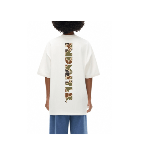 FNDMNTLS. Duck Camo Logo Heavyweight Graphic Tshirt