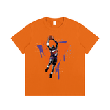 Round Mound of Rebound Essential Cotton T-Shirt Orange


