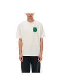 Unisex Cotton T-Shirt – Turtle Power in grey with a green turtle shell graphic and 'TURTLE PWR' text on chest. Loose fit, 100% cotton fabric.