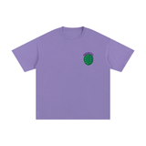 Unisex Cotton T-Shirt – Turtle Power in grey with a green turtle shell graphic and 'TURTLE PWR' text on chest. Loose fit, 100% cotton fabric.