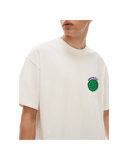 Unisex Cotton T-Shirt – Turtle Power in grey with a green turtle shell graphic and 'TURTLE PWR' text on chest. Loose fit, 100% cotton fabric.
