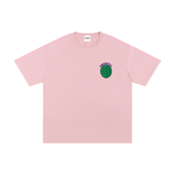 Unisex Cotton T-Shirt – Turtle Power in grey with a green turtle shell graphic and 'TURTLE PWR' text on chest. Loose fit, 100% cotton fabric.