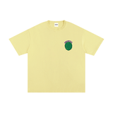 Unisex Cotton T-Shirt – Turtle Power in grey with a green turtle shell graphic and 'TURTLE PWR' text on chest. Loose fit, 100% cotton fabric.