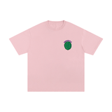 Unisex Cotton T-Shirt – Turtle Power in grey with a green turtle shell graphic and 'TURTLE PWR' text on chest. Loose fit, 100% cotton fabric.