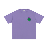 Unisex Cotton T-Shirt – Turtle Power in grey with a green turtle shell graphic and 'TURTLE PWR' text on chest. Loose fit, 100% cotton fabric.