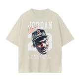 Beige Better with Time Unisex Seamless T-Shirt - 230 GSM showcasing a sports icon graphic and bold typography.