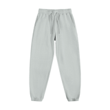 Light grey Vintage Washed Cotton Sweatpants with drawstring waist and relaxed fit, ideal for everyday comfort and style.