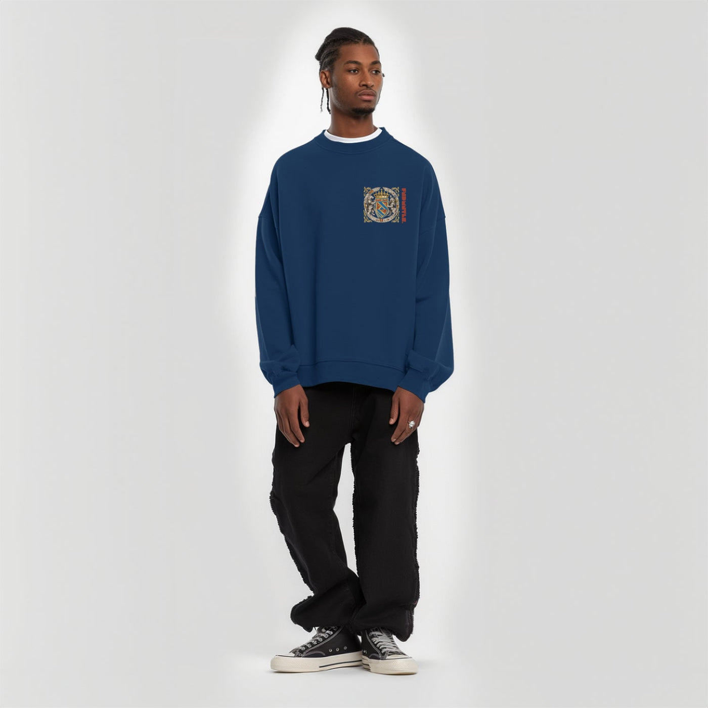 Armor of God Crest Long Sleeve Graphic Tshirt - Heretic - s Streetwear - daily casual - graphic tee -  product_type