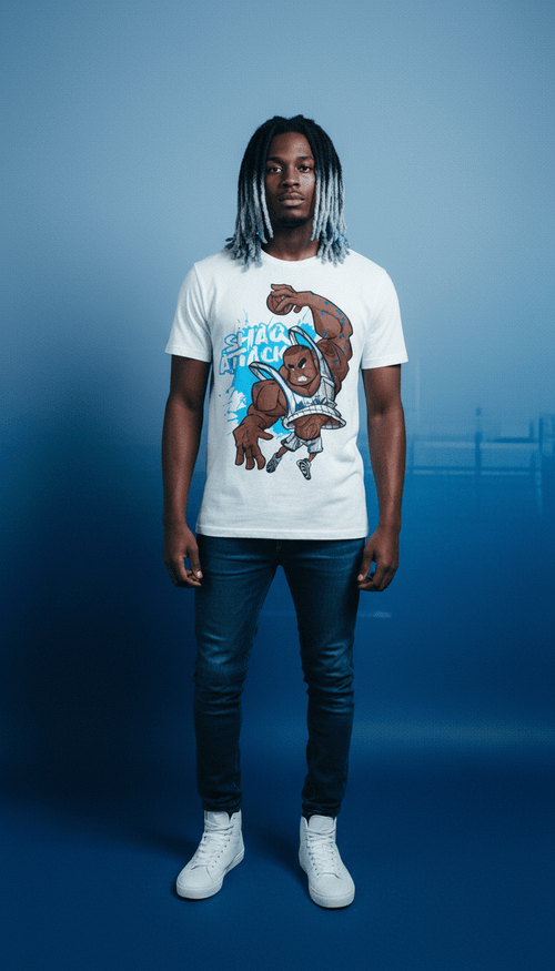 Shaq Attack Unisex Cotton T-Shirt: Comfort & Sty...


