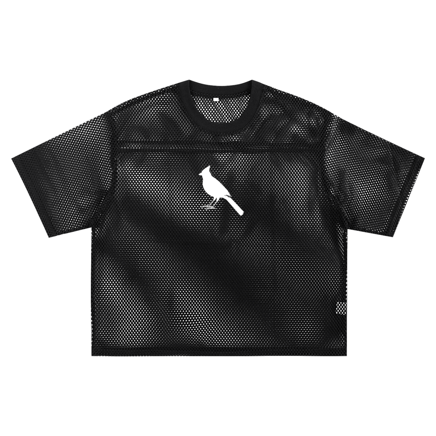 Boxy Net T-Shirt with Bird Motif - Stylish & Versatile Style - Heretic - s Streetwear - Casual Wear - Eternal Bonds -  product_type