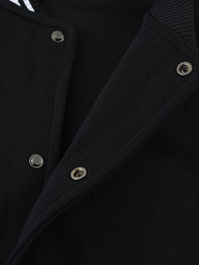 Chrome Cardinal Contrast Trim Raglan Varsity Jacket - Heretic - s Streetwear - drop access - fleeced varsity jacket -  product_type