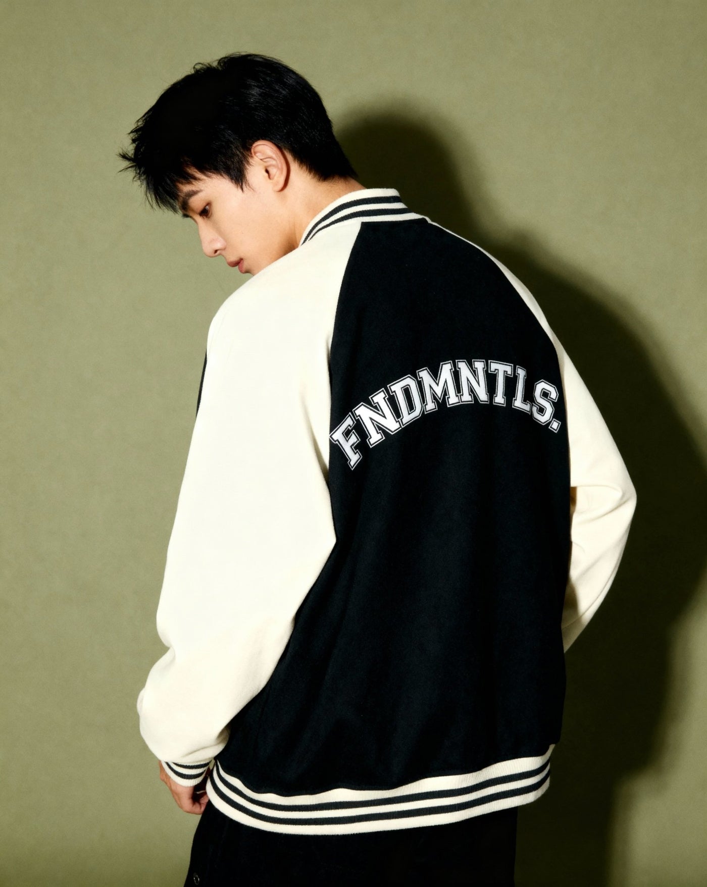 Chrome Cardinal Two Tone Raglan Sleeve Varsity Jacket - Heretic - s Streetwear - two tone raglan sleeve - varsity jacket -  product_type