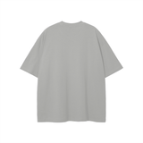 Gray short-sleeved T-shirt from Chrome Cardinals FNDMNTLS collection with metallic bird design