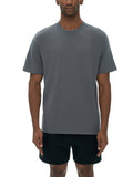 Man in gray T-shirt and black shorts wearing Cardinals Fndmntls Bird Graphic Tee
