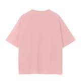 Pink short-sleeved t-shirt featuring Chrome Cardinals Fndmntls Bird Graphic Tee design