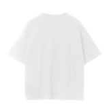 White short-sleeved T-shirt from Cardinals Fndmntls Bird Graphic Tee with inch and cm sizing