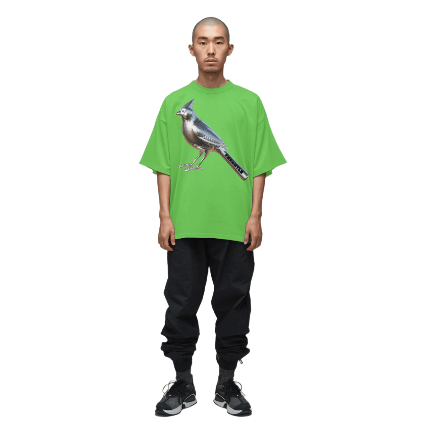 Chrome Cardinals Metallic Bird Tee - Heretic - s Streetwear - Chrome Cardinals FNDMNTLS - cotton T-shirt -  product_type