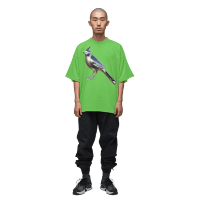 Chrome Cardinals Metallic Bird Tee - Heretic - s Streetwear - Chrome Cardinals FNDMNTLS - cotton T-shirt -  product_type