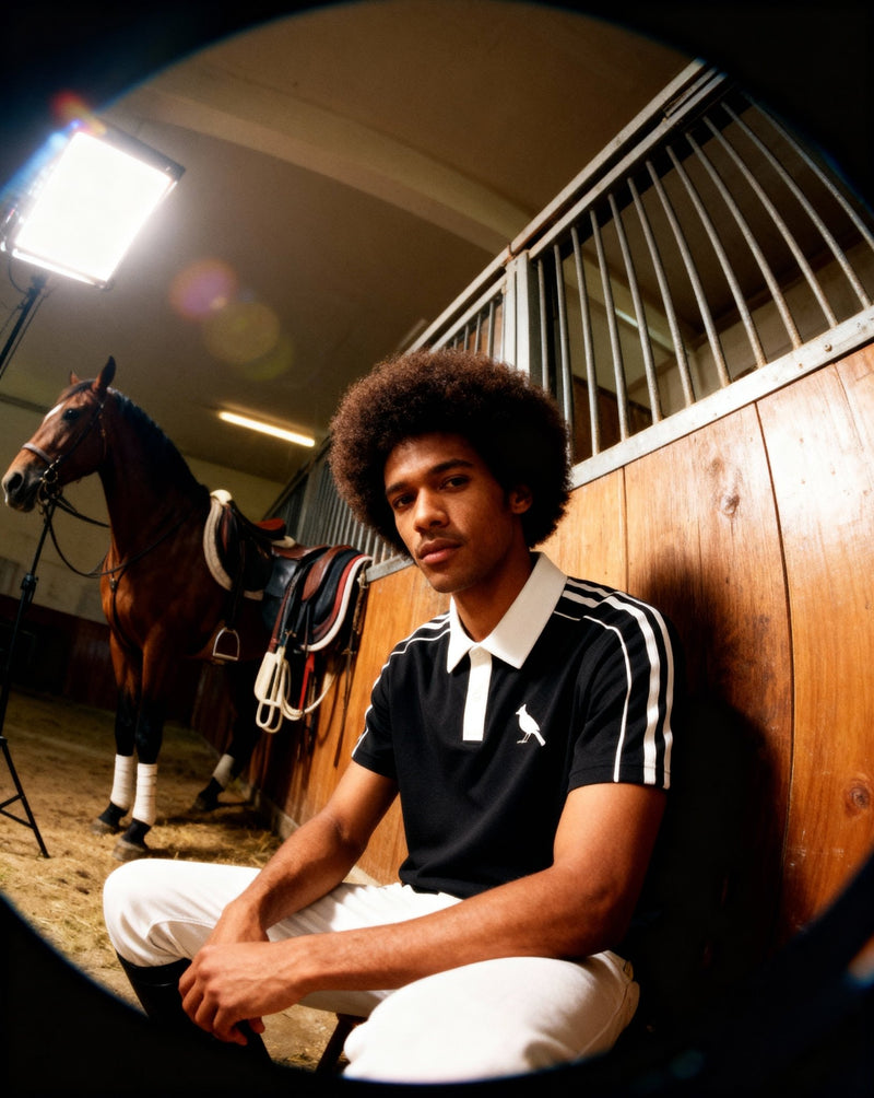 Contrast Collar Short - Sleeve Polo Shirt - Heretic - s Streetwear - casual wear - Cotton Polo -  product_type