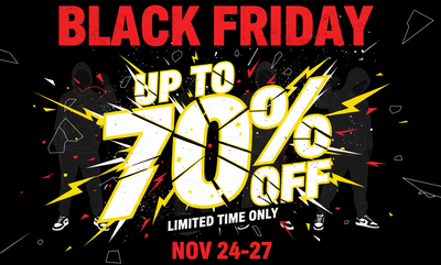 create black friday flyer up to 70% off