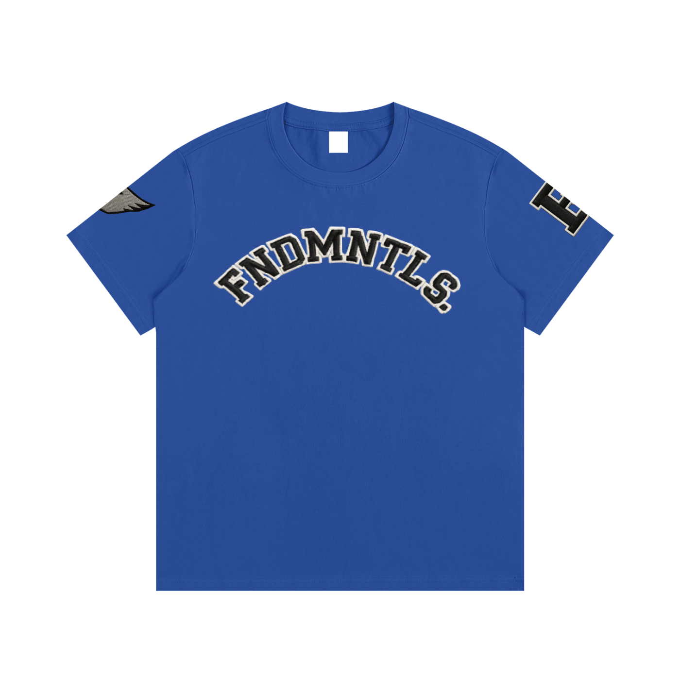 Embroidered Varsity Essential Cotton T-Shirt - Heretic - s Streetwear - DTG - embroidery effect -  product_type