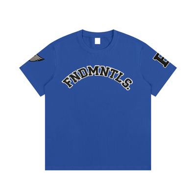 Embroidered Varsity Essential Cotton T-Shirt - Heretic - s Streetwear - DTG - embroidery effect -  product_type