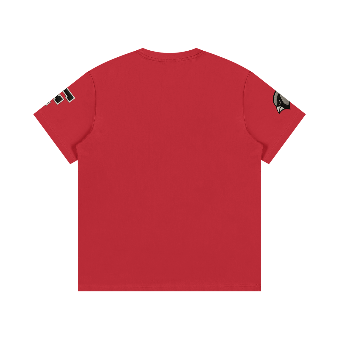 Embroidered Varsity Essential Cotton T-Shirt - Heretic - s Streetwear - DTG - embroidery effect -  product_type