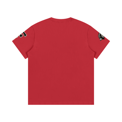 Embroidered Varsity Essential Cotton T-Shirt - Heretic - s Streetwear - DTG - embroidery effect -  product_type