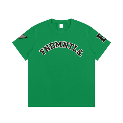 Embroidered Varsity Essential Cotton T-Shirt - Heretic - s Streetwear - DTG - embroidery effect -  product_type