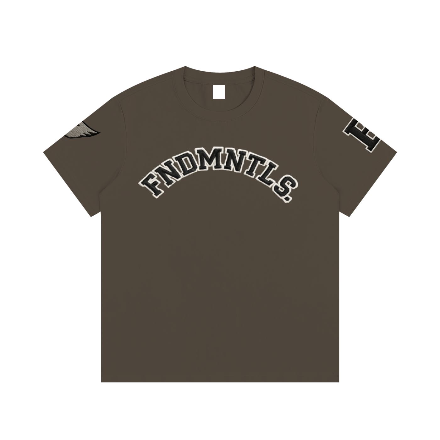 Embroidered Varsity Essential Cotton T-Shirt - Heretic - s Streetwear - DTG - embroidery effect -  product_type