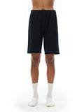 Black athletic shorts from Ferrari Boys Essential Heavyweight Bird Emblem Shorts collection