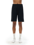 Black athletic shorts from Ferrari Boys Essential Heavyweight Bird Emblem Shorts collection