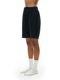 Black athletic shorts for boys from Ferrari Boys Essential Heavyweight Bird Emblem Shorts