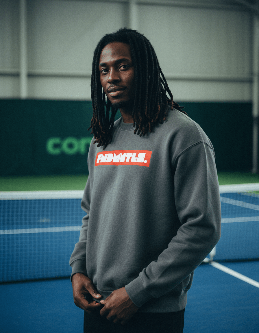 Fleeced Cotton Blend Graphic Sweatshirt - Heretic - s Streetwear - Casual Wear - Fleeced Sweatshirt -  product_type