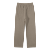 Beige wide-legged God Fndmntls Crest Bird fleece sweatpants, inch to cm sizing