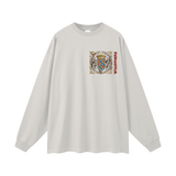 Long sleeve white shirt with crest from God Fndmntls Long Sleeve Crest Shirt collection