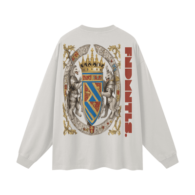FNDMNTLS. Armor of God Crest Long Sleeve Graphic Tshirt - Heretic - s Streetwear - daily casual - graphic tee -  product_type