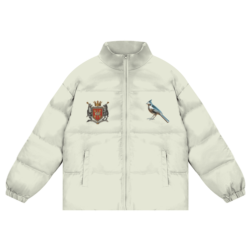 FNDMNTLS. Armor of God Crest Zipper Puffer Jacket - Heretic - s Streetwear - FNDMNTLS - unisex coat -  product_type