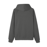 Gray hooded sweatshirt from God Fndmntls Raglan Sleeve Heraldic Hoodie collection