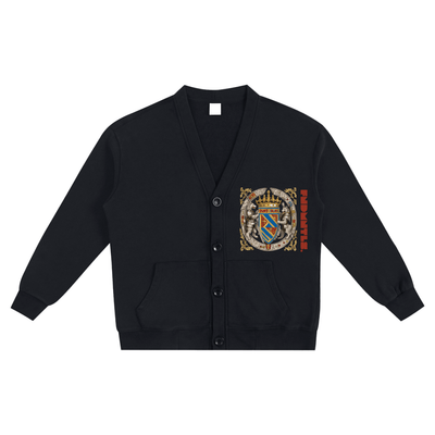 FNDMNTLS. Armor of God Snow Washed Cardigan - Heretic - s Streetwear - Armor of God - Casual Cardigan -  product_type