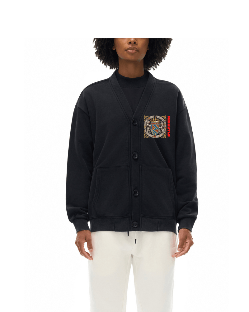 FNDMNTLS. Armor of God Snow Washed Cardigan - Heretic - s Streetwear - Armor of God - Casual Cardigan -  product_type