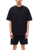 FNDMNTLS. Black Logo Heavyweight Graphic T-Shirt - Tshirts