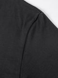 FNDMNTLS. Black Logo Heavyweight Graphic T-Shirt - Tshirts