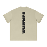 FNDMNTLS. Black Logo Heavyweight Graphic T-Shirt - Tshirts