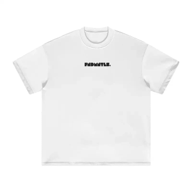 FNDMNTLS. Black Logo Heavyweight Graphic TShirt - Heretic-s Streetwear - 100% Cotton Shirt - 305GSM T-Shirt