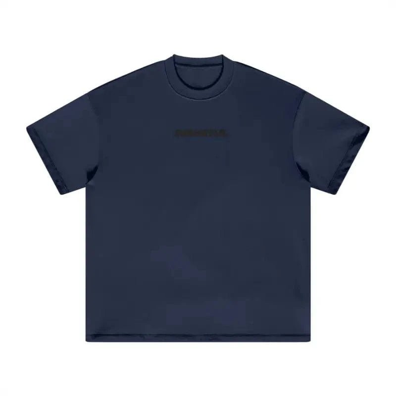 FNDMNTLS. Black Logo Heavyweight Graphic TShirt - Heretic-s Streetwear - 100% Cotton Shirt - 305GSM T-Shirt