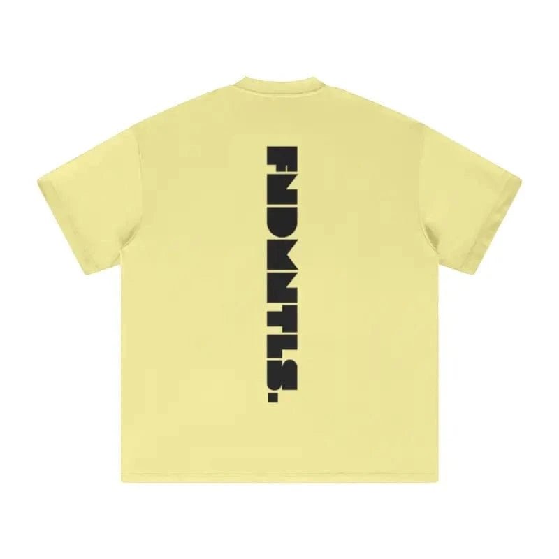 FNDMNTLS. Black Logo Heavyweight Graphic TShirt - Heretic-s Streetwear - 100% Cotton Shirt - 305GSM T-Shirt